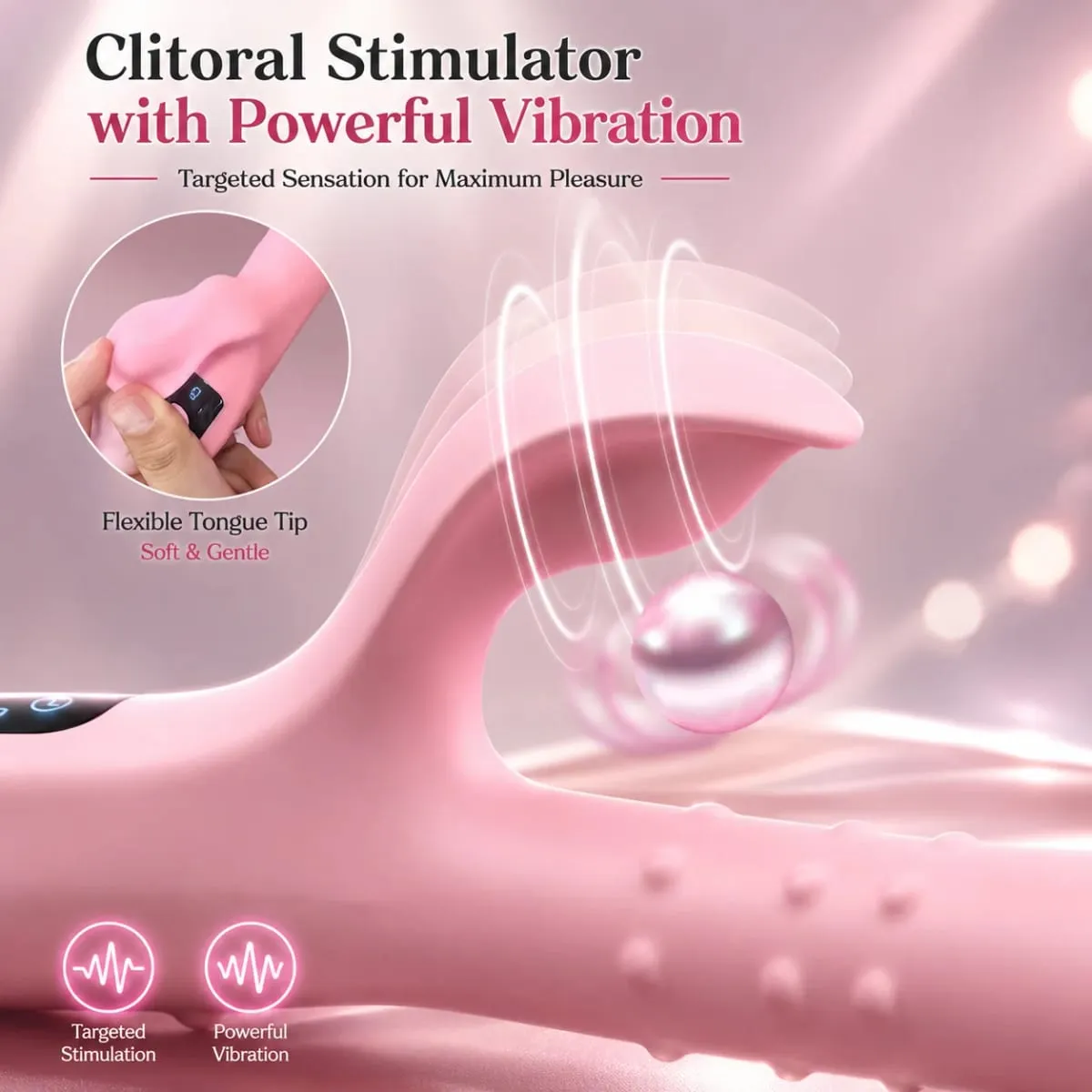 Rabbit Vibrator Sex Toy for Women Rotating Beads Wiggling G Spot Massager Dual Vibration LCD Display Waterproof Silicone — image 3