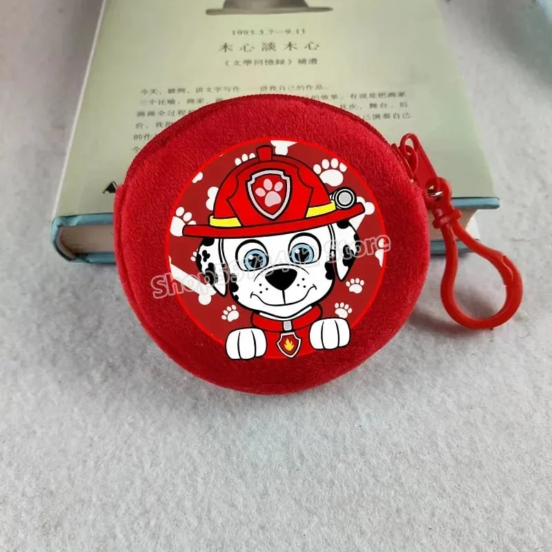 Paw Patrols Round Wallet Cute Keychain Bag Printing Coin Zipper Purse Anime Small Change Bags Convenient Mini Storage Pouch Gift — image 9