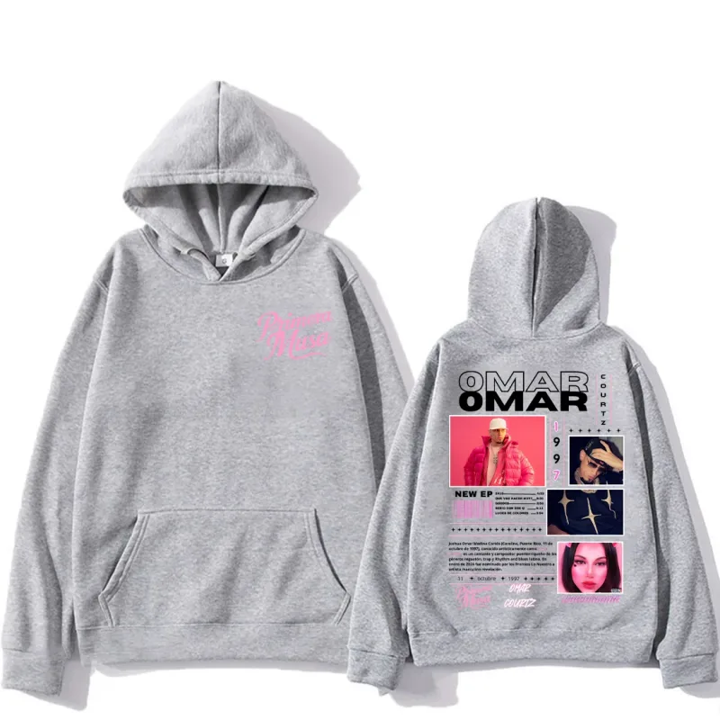 Omar Courtz First Muse Album Tour Merch Fashion Hoodies for Men and Women Hip Hop Hooded Sweatshirts vintage Oversized Pullovers — image 13