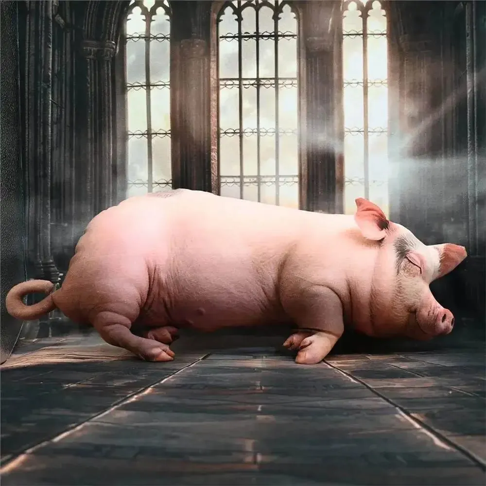 【In Stock】Cute Lifelike Simulation Pig Plush Toy Soft Sleeping Pillow Holiday Gift For Close Friends Home Sofa Decor Cushion — image 10