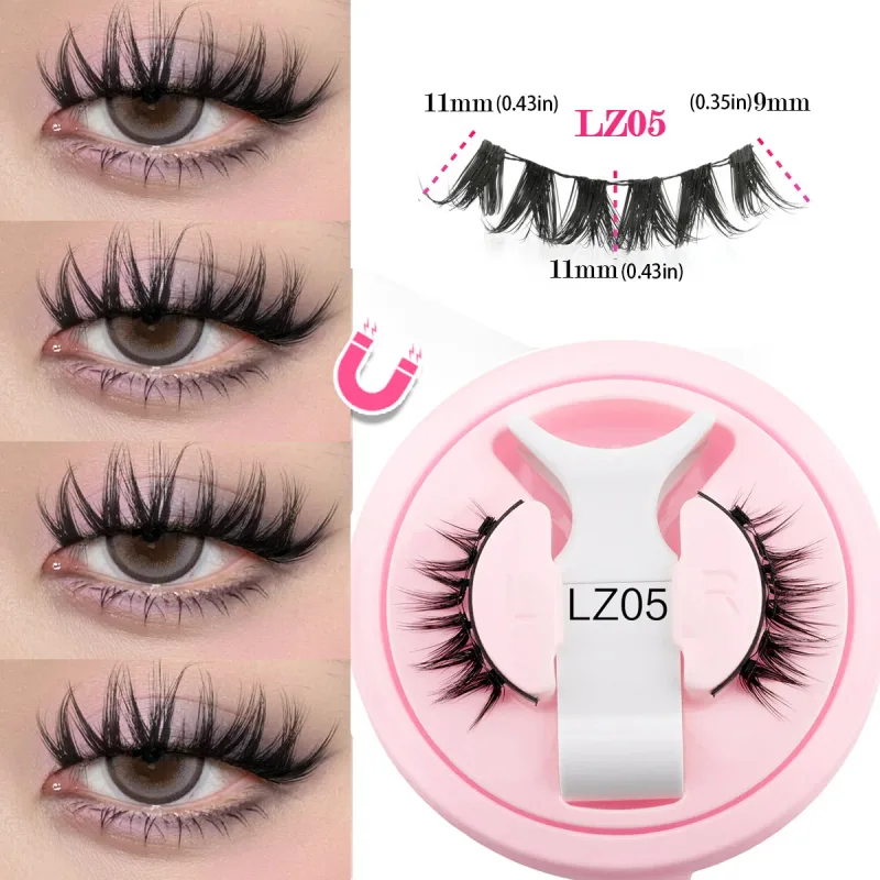 1 Pair New Magnetic Eyelashes Set With Tweezers Makeup Natural Light Eyelash Extension Tools Reusable False Eye Lashes — image 15