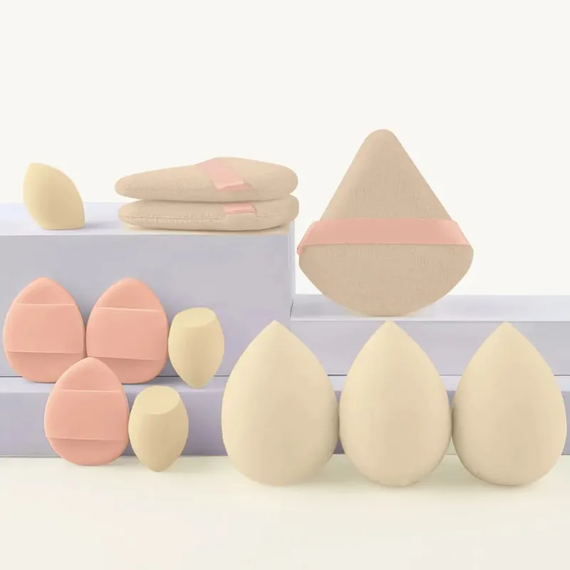 12Pieces Portable Makeup Sponge Set Portable Foundation Cosmetic Puff for Face Concealer Mixing Beauty Sponge Liquid Cream Power — image 13