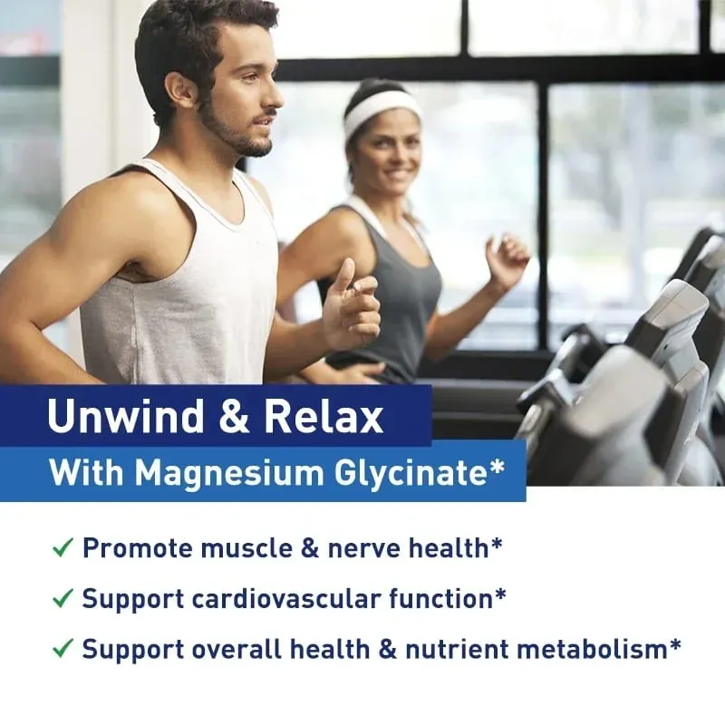 Magnesiumglycinat – unterstützt die Gesundheit von Nerven, Herz und Muskeln, hilft bei Stress, die Schlafqualität und unterstützt die Muskelregeneration — image 4