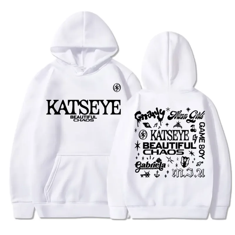 Kpop Katseye Beautiful Chaos Album Tour Hoodies Fashion Retro Harajuku Men Women Sportwear Fleece Oversized Tracksuit Streetwear — image 14