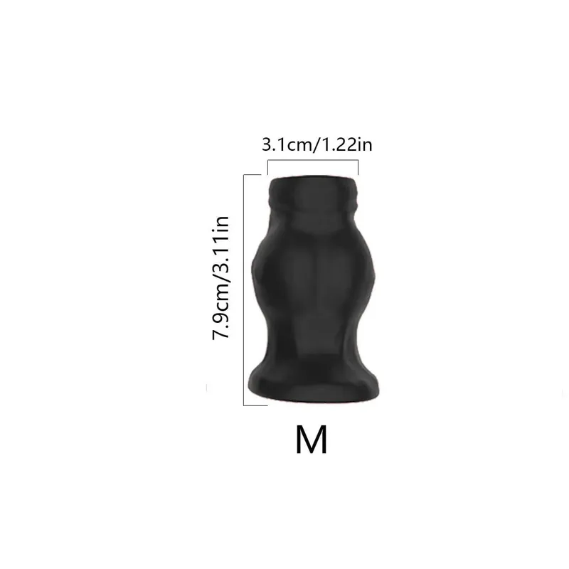 Yumuşak Silikon Içi Boş Anal Plug Tünel Butt Plug Günlük Giyim Flared Taban Lavman Dilatör Erkekler Kadınlar için Anal Eğitmen Seks Oyuncak S/M/L