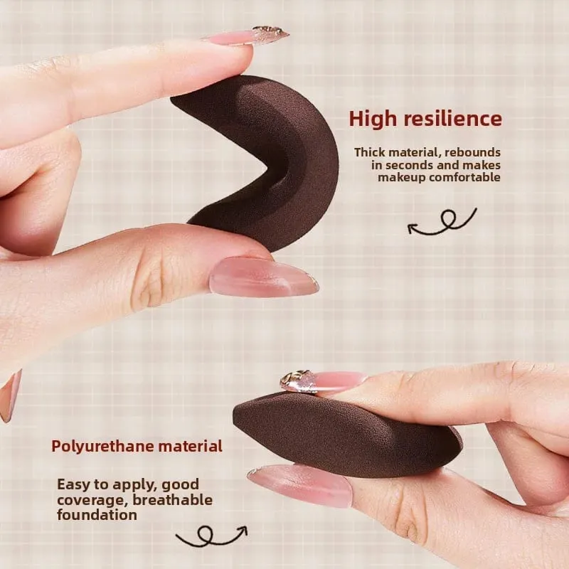 2pcs Finger Shape Makeup Sponge Set Soft Reusable Cosmetic Puff for Foundation Highlighter Concealer Blending for Face Contour