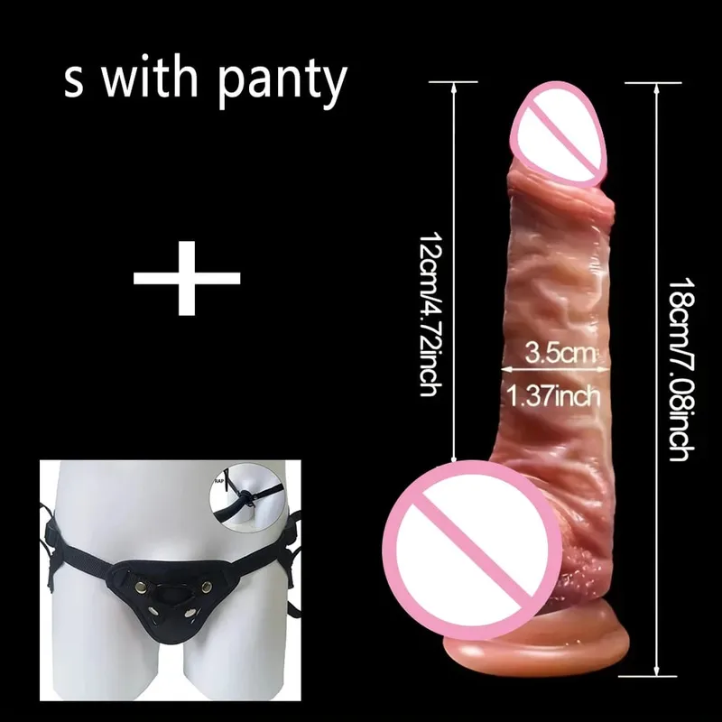 Realistic Dildo Sliding Foreskin Big Penis Suction Cup Dildos Female Masturbator Fake Dick Adult Anal Sex Toys for Women Men Gay — image 9