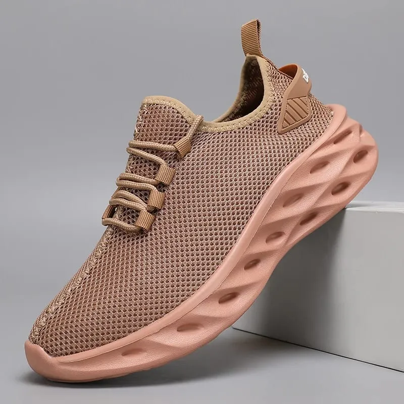 Four Seasons Men's Outdoor Sports Running Mesh Shoes Thick Sole Breathable Casual Walking Lightweight Sneakers Size 37-47 — image 2