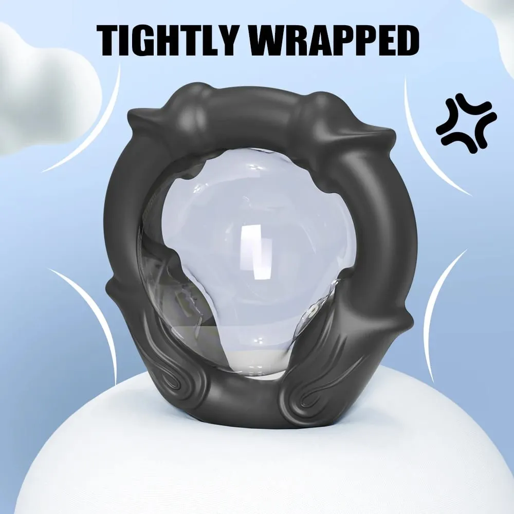 Cock Ring Reusable Silicone Penis Ring Delayed Ejaculation Penis Enlargement Dick Enlarger Semen Semen Lock Ring Sex Toy Men — image 2
