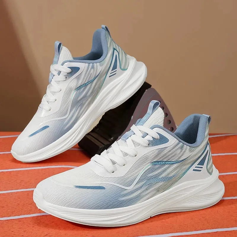 Men's breathable mesh sneakers summer soft-sole anti-slip casual running shoes fashion students lightweight speed sports shoes — image 3