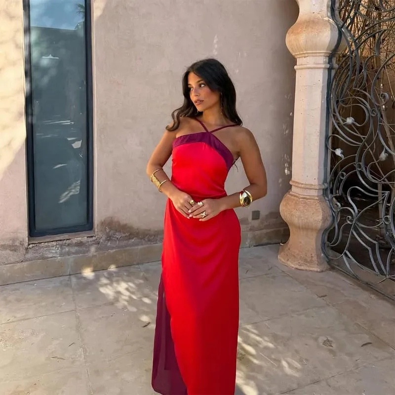 Solid Color Strapless Ribbon Women Summer Dress Sexy Sleeveless Backless High Waist Slim Maxi Vestidos 2026 Lady Vacation Outfit — image 4