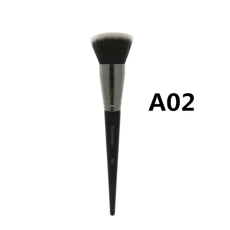 Sywinas Fan Brush Highlighter Soft Face Beauty Painting Powder Foundation Blush Bronzer Blending Makeup Brushes — image 11