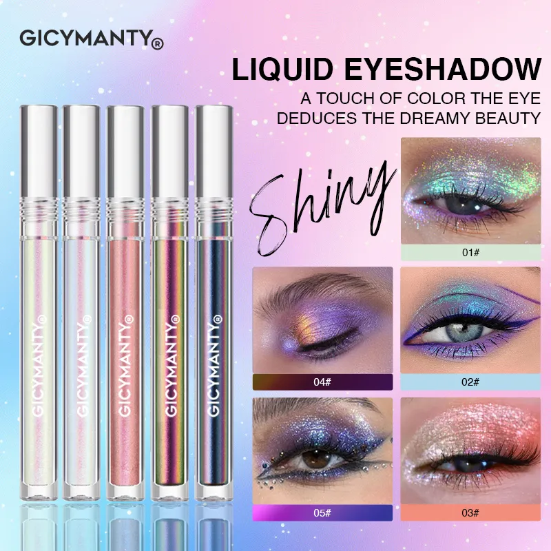 Polarized Chameleon Liquid Eyeshadow Shimmer Glitter Long Lasting Waterproof Multi-Use Eye Highlight Blusher Makeup — image 1