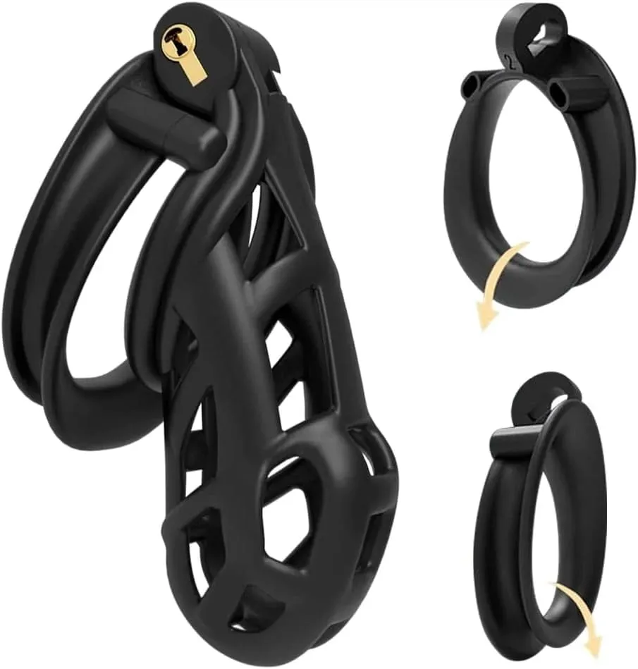 Sex Toys for Men Adult Hot Sale Waist Belt Male Chastity Cock Cage Penis Sleeve Cockrings Erotic Urethral Lock Bondage Sex Toys — image 2