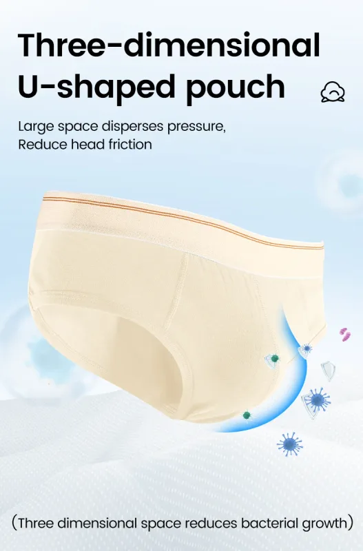 Men's pure cotton breathable and comfortable triangular underpants, mid-waist, skin-friendly and soft, teenagers' underpants 3256810188437944 — image 13