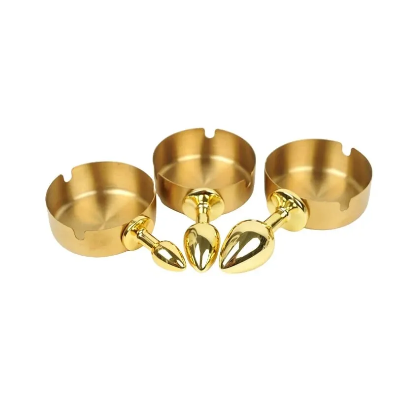 Anal Plug Kits Metal Ashtray Anal Plug Dice Anal Plug Dartboard Anal Plug Adult Sex Toys for Anal Exploration Women Sex Toy — image 4