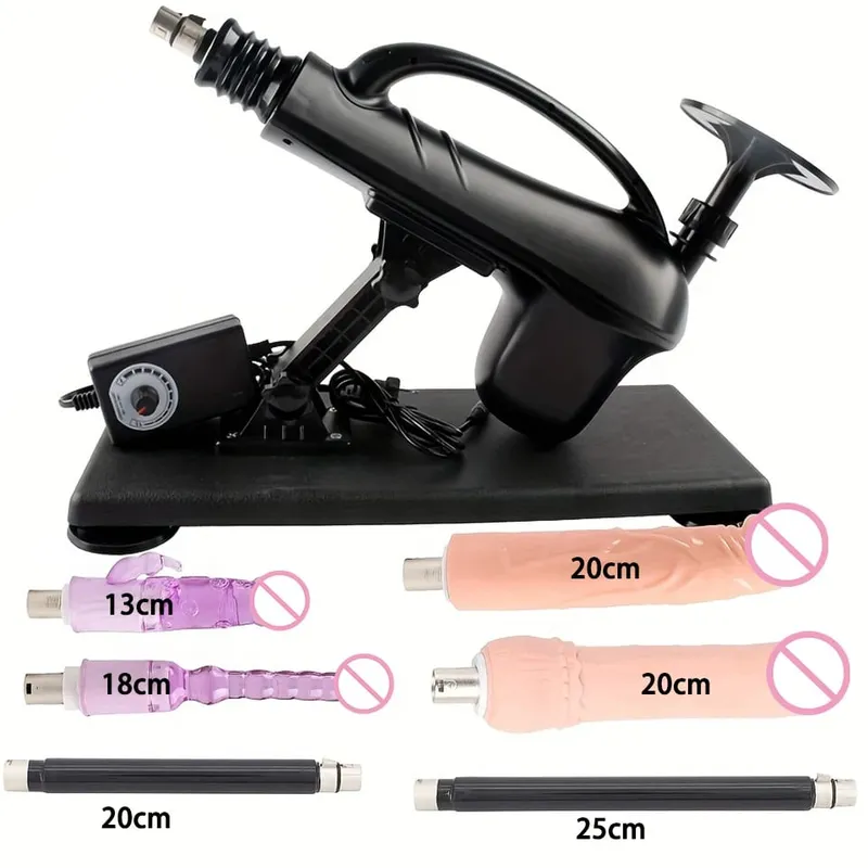 Automatic Sexual Machine 3XLR Dildo Attachments Female Masturbation Vibrator Massage Gun Sex Toys for Men Couples Adult Products — image 13