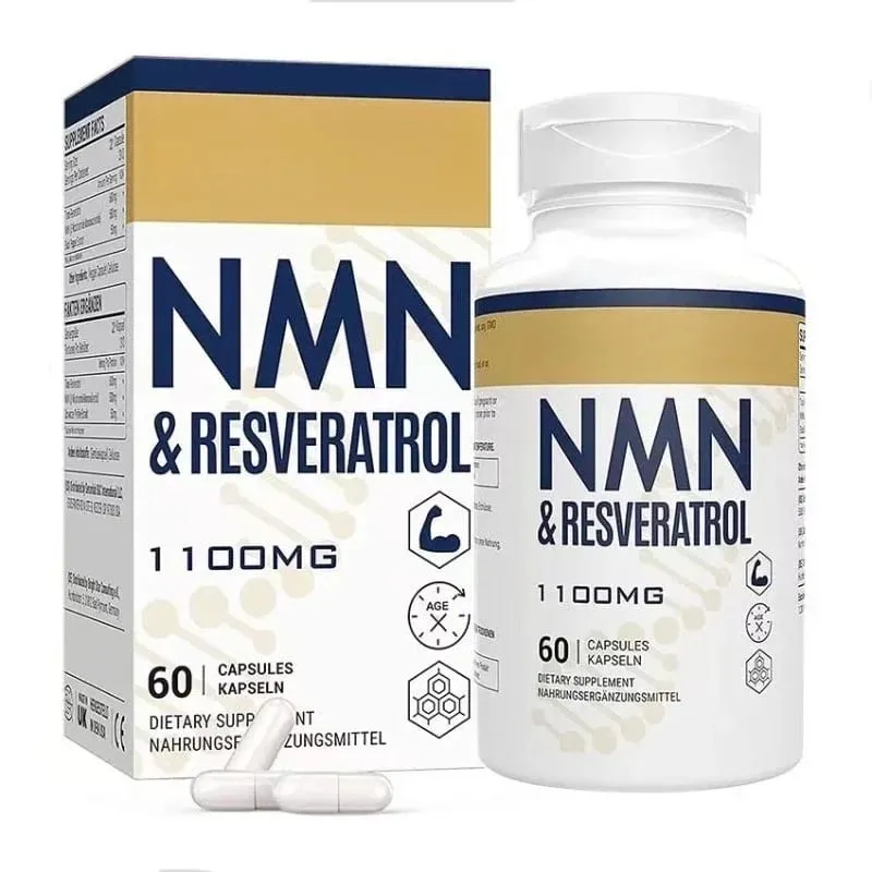 NMN & Resveratrol Supplement – 1100mg Capsules for Cellular Health DNA & Telomere Support with Black Pepper Extract – 60 Ct — image 8