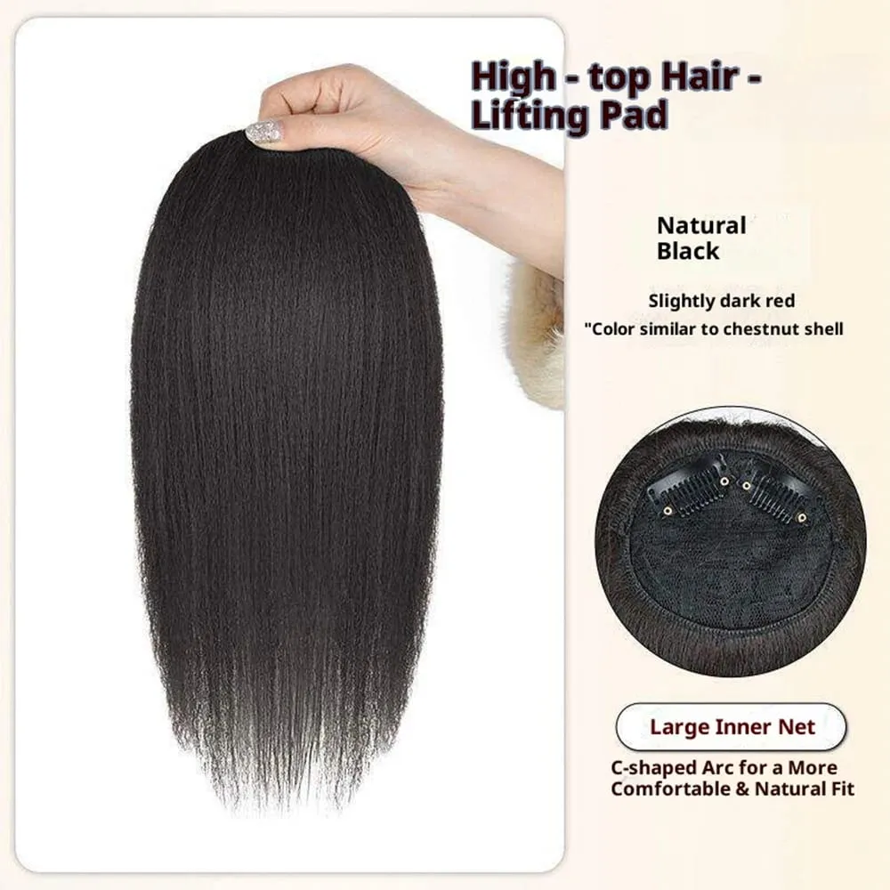 Synthetic Western Style Hair Topper Women Volume Boost Fluffy Invisible Hair Piece Bridal Wedding Hair Extension