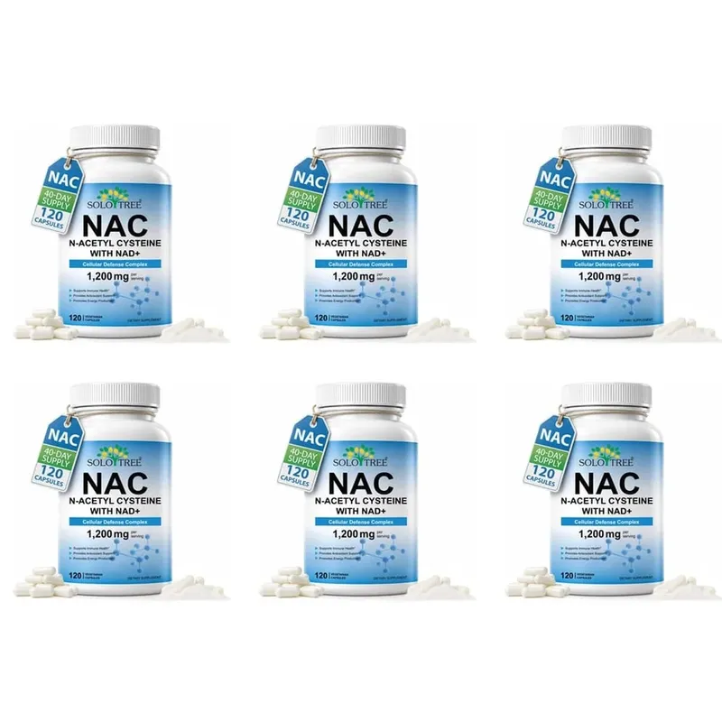 NAC N-Acetyl Cysteine Capsules 1200mg NAD+ For Cellular Immune & Antioxidant Energy Support Formula Adult 120 Count — image 12