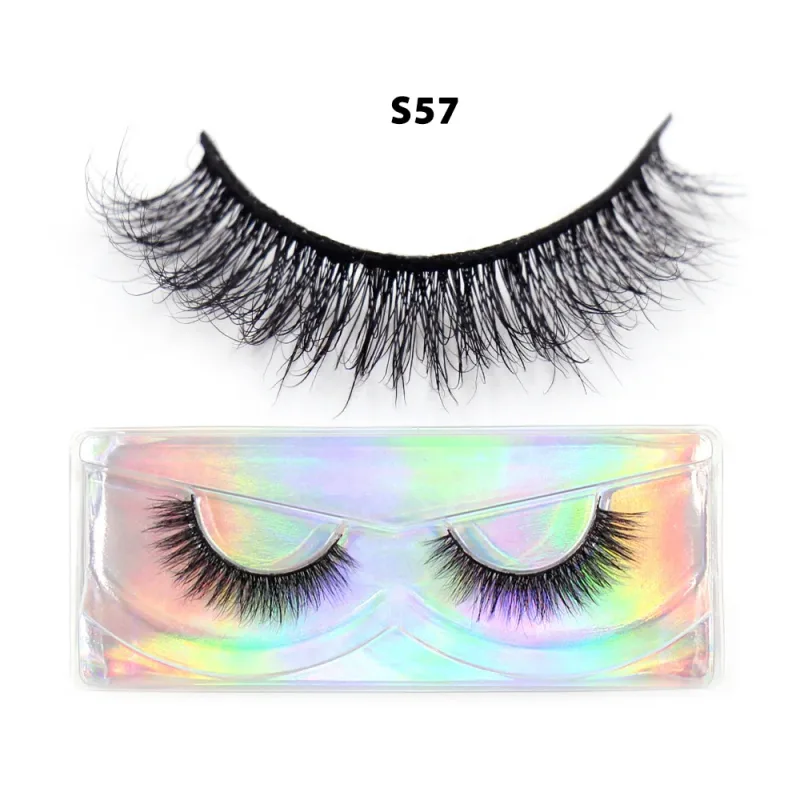 Short Natural 3D Mink Lashes Fluffy Wispy Fake Eyelashes Crisscross False Lashes Eyelash Extension Makeup — image 26
