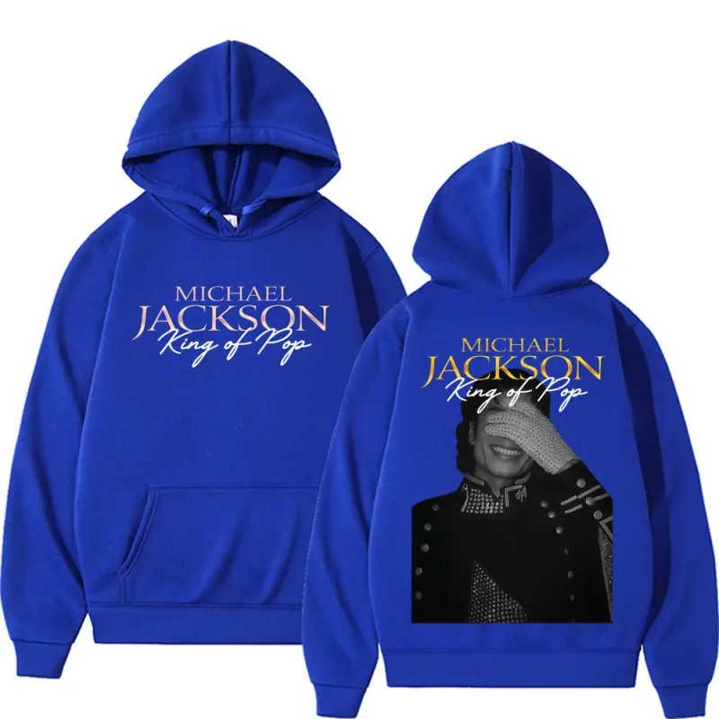 Michael Jackson King of Pop Hip Hop Style Hoodies Men Women Harajuku Streetwear Vintage Sweatshirt High Quality Fleece Pullovers — image 12