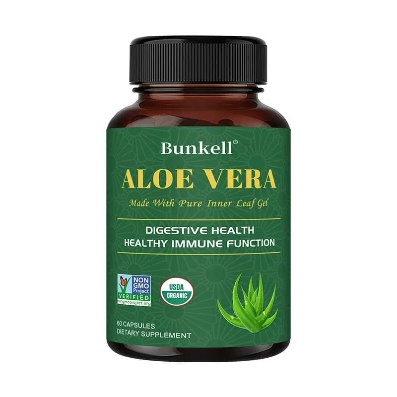 Aloe Vera Supplement - Made with Organic Aloe Vera Support Digestion Skin and Joint Health for Men and Women — image 9
