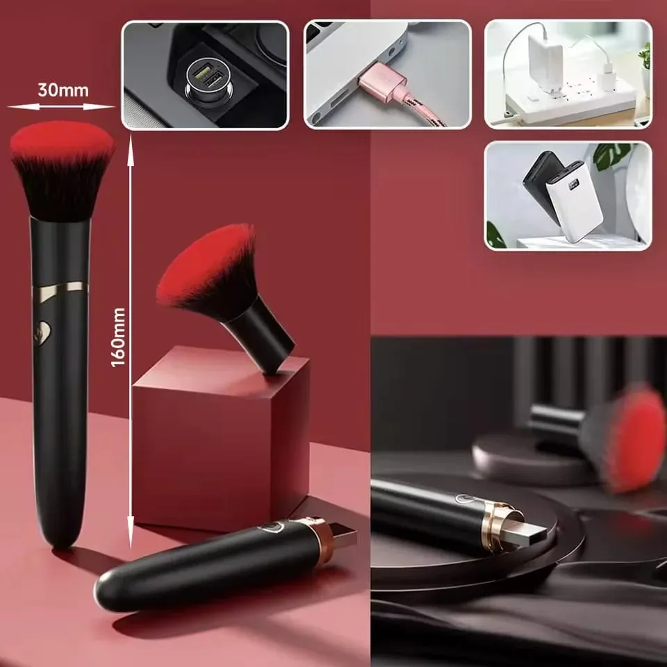 Makeup Pen Dual Head Vibrator Soft Brush Comb Beans High Frequency Micro Vibration Deep Stimulation G Spot Orgasm Female Sex Toy