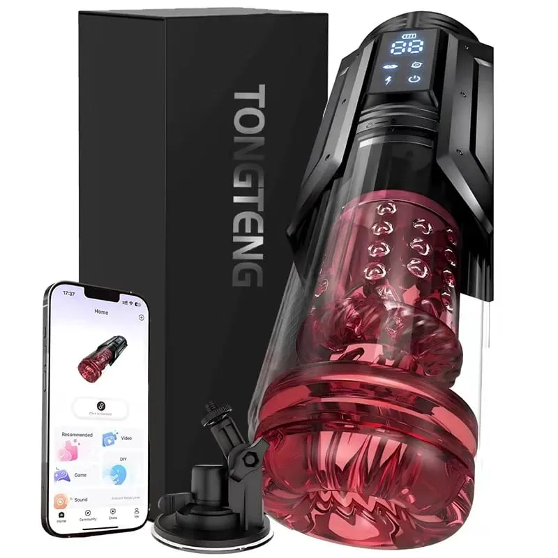 Automatic Male Masturbator 7 Thrusting Rotating Suction Modes Blowjob Sex Machine Vibrating Masturbation Stroker Dual Handles — image 1