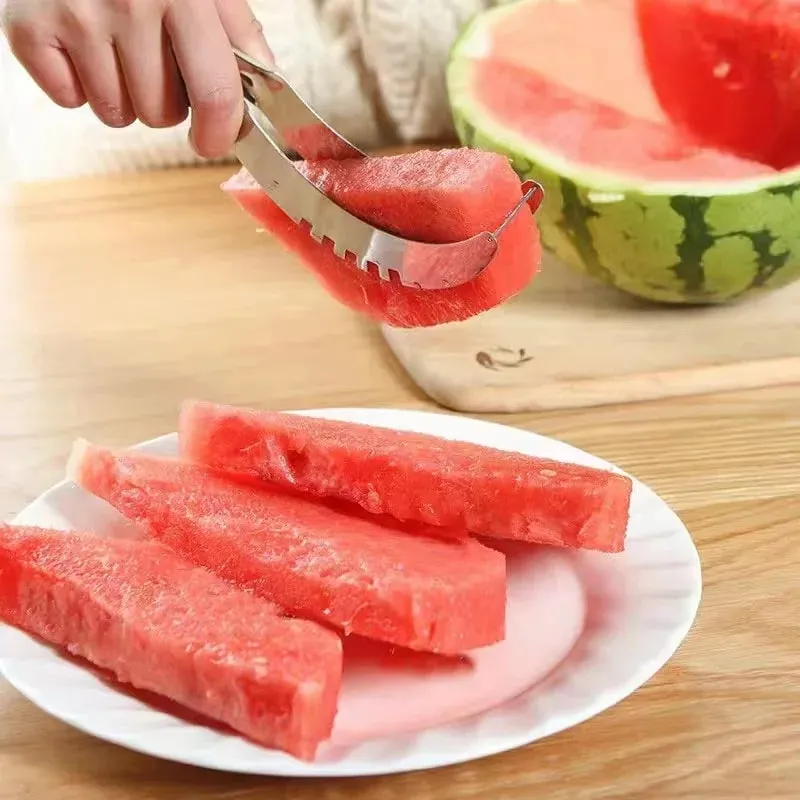 Kincir Angin Keluli Tahan Karat Pemotong Tembikai Artifak Salad Alat Penghiris Buah Alat Pemotong Penggali Tembikai Alat Aksesori Dapur — image 5