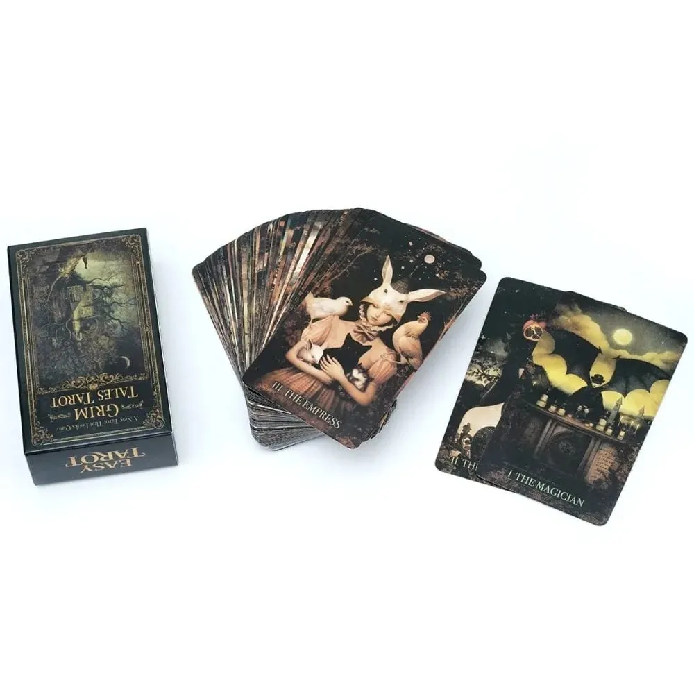 Колода Таро Grim Tales - 10,3*6 см, 78 карт RWS, готические сказочные карты для теневой работы, иллюстрированная темная фантазия — image 6