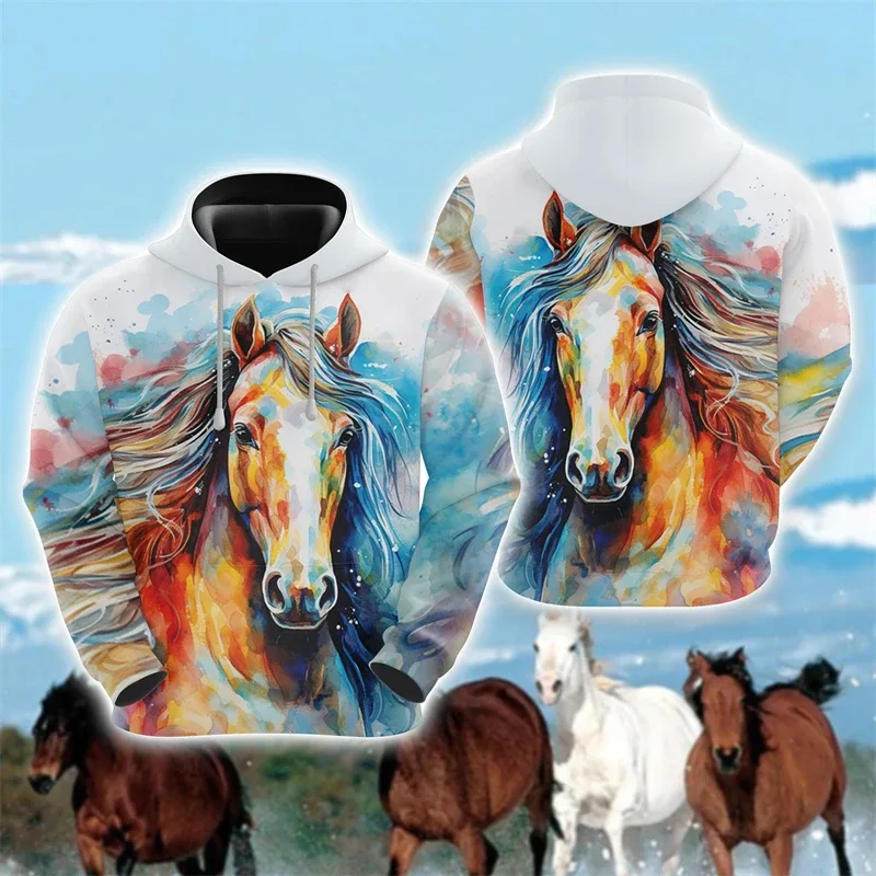 Animal Horse 3D Print Hoodies Autumn Men Women Casual Fashion Oversized Sweatshirts Hoodie Male Pullovers Tracksuit Man Clothing — image 18