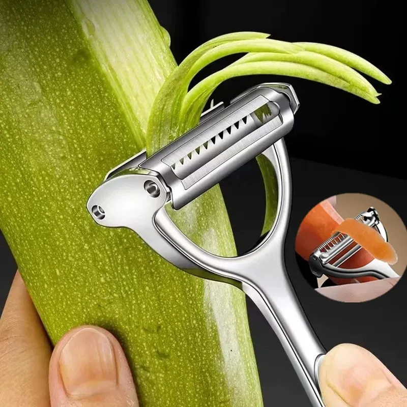 High Quality Stainless Steel Potato Cucumber Carrot Grater Julienne Peeler Vegetables Fruit Peeler Vegetable Slicer — image 2