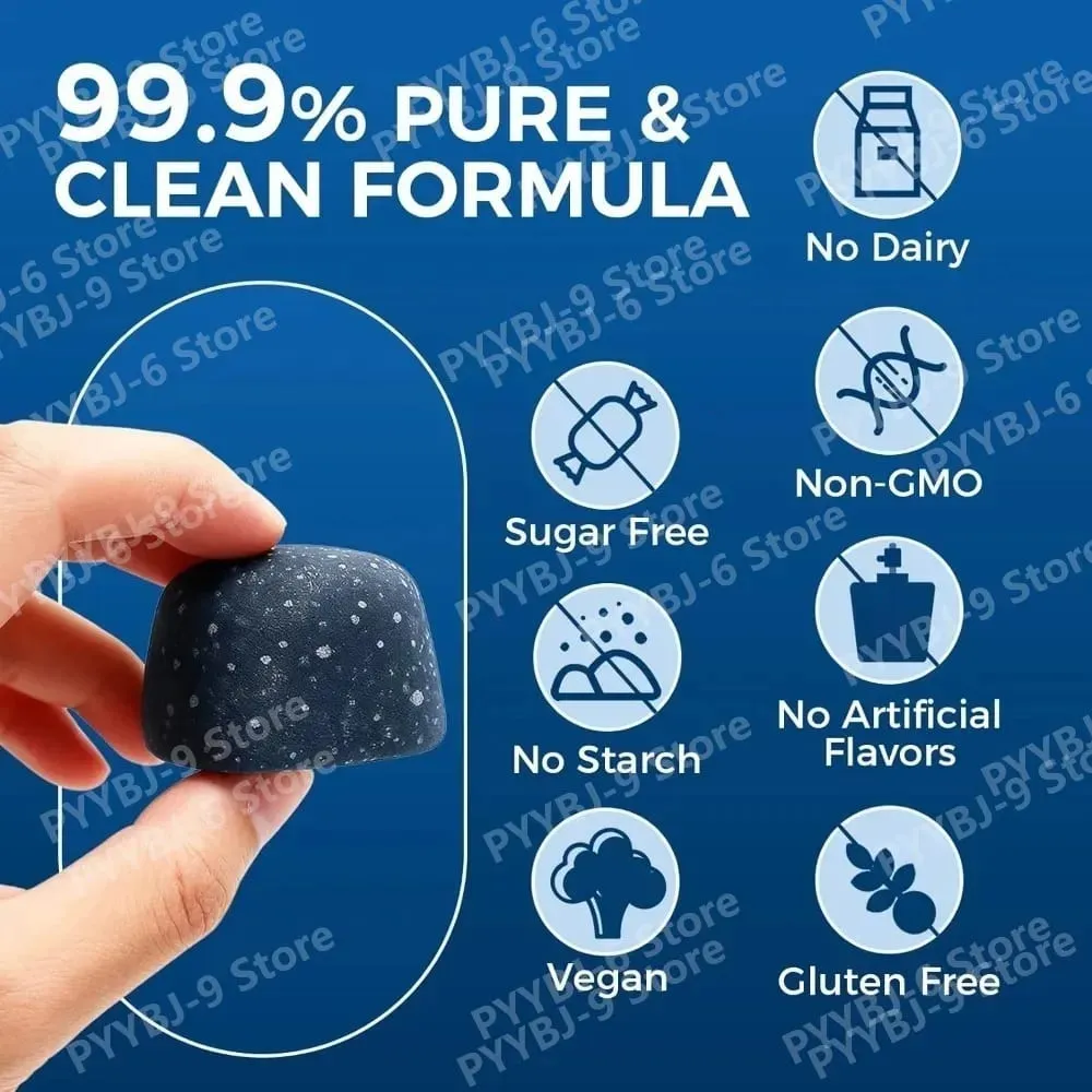 Methylene Blue Gummies Supplement 30/60pcs Focus Energy Support Vegan Non-GMO Gluten-Free Daily Nutrition Chews for Adults — image 3