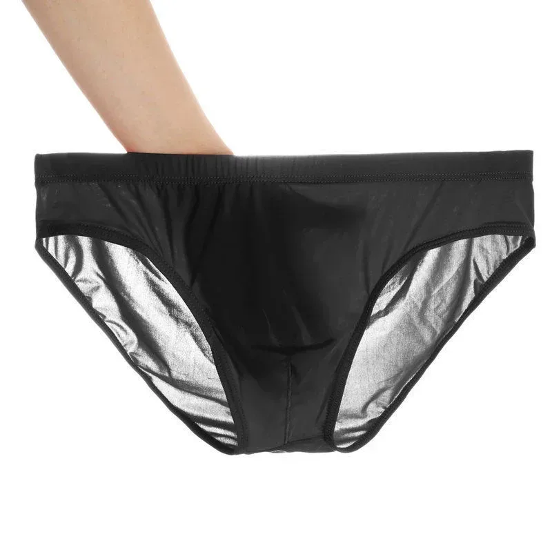 2PCS Ultra Thin Ice Silk กางเกง Plus ขนาด M-4XL สีทึบเยาวชนโปร่งแสงต่ำเอว Breathable เซ็กซี่ชายกางเกง