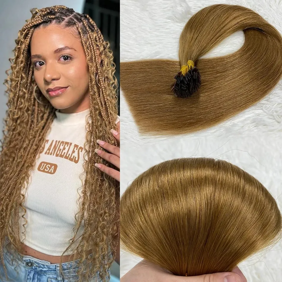 Remy Hair 30 Inch Real Remy Flat Tip Human Hair Extension Silky Straight Dark Brown Pre Bonded Keratin Fusion Hair 50 Strands — image 13