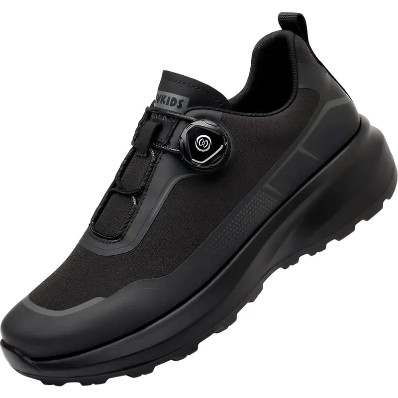 Camping Men's Running Sports Shoes with A Lightweight Comfortable and Versatile Knob Mouth Solid Color Mountaineering Sneakers