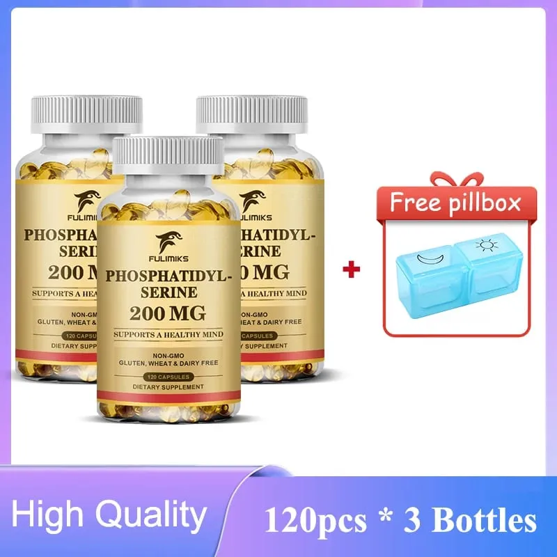 Premium Phosphatidyl Serine Capsules Support Memory Cognitive Concentration Reduces Stress Hormones & Fatigue Sharp Focus — image 8