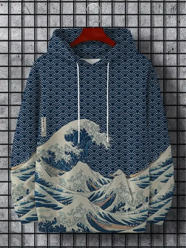 New Autumn And Winter Men's 3D Print Hoodies Japanese Harajuku Fashion Casual Sports Hooded Anime Beast Pattern Man Hoodie — image 8