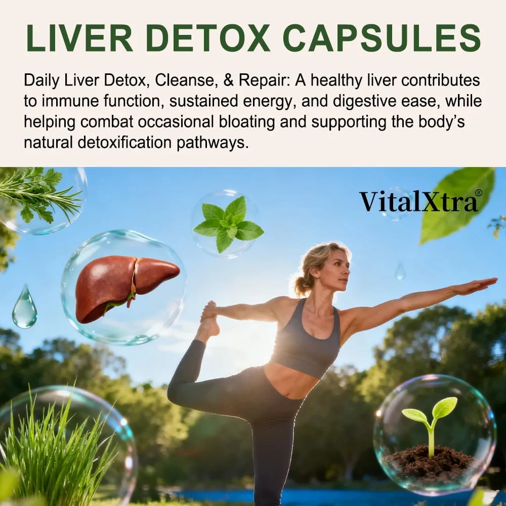 Liver Support Capsules Milk Thistle Dandelion Supports Liver Cleanse & Detox Wellness Antioxidant & Digestive Health — image 2