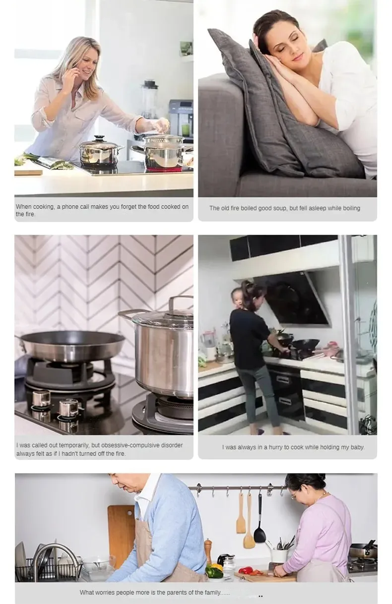 Gas stove automatic shutdown timer kitchen intelligent switch anti dry burning accessories gas natural gas — image 8