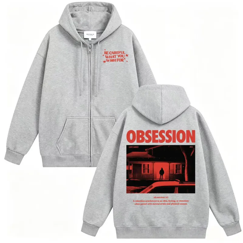 2026 Movie Obsession Sweatshirt Jacket Coats One Wish Willow Be Careful What You Wish for Eye Men's Fashion Retro Zip Up Hoodies
