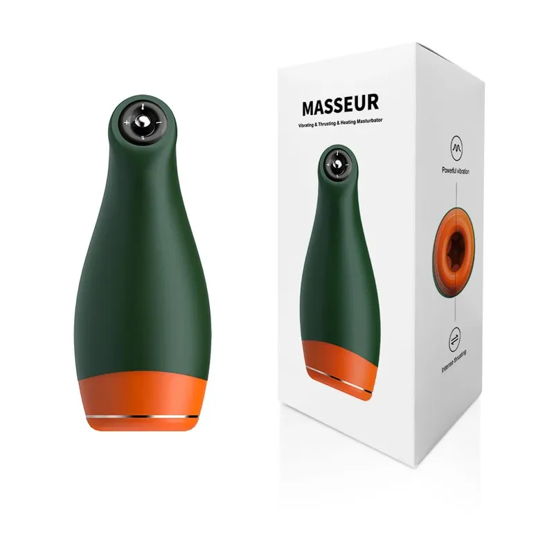 Pleasure Engine Male Masturbator Cup Thrusting Vibrating Warming Intimate Machine for Men Masturbation Adult Sex Toys