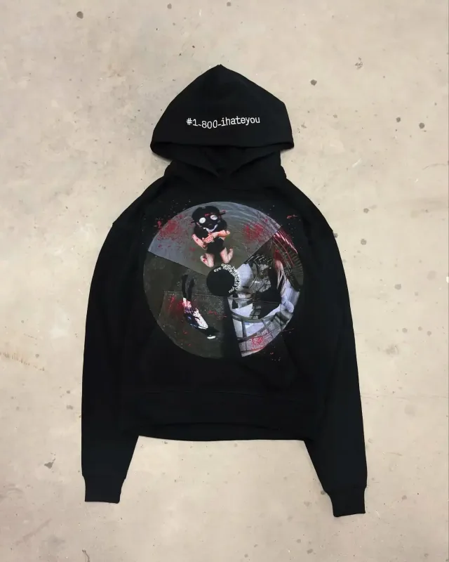Harajuku Casual Letter Zip Oversized Hoodie Grunge Streetwear Gothic Sweatshirt Hoodies Women Tops Men Clothing Goth Y2k Clothes — image 7