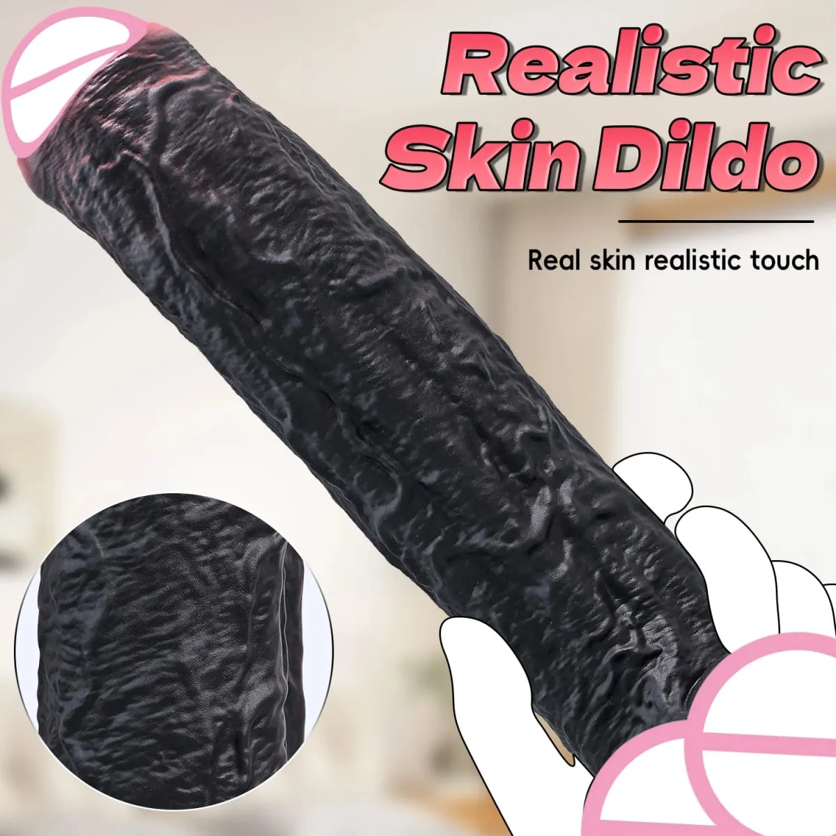 Spuer Bigger Realistic Dildos Silicone Layer Penis with Suction Cup Adult Sexy Toys for Woman Men Vagina Anal Massage Stimulator — image 2