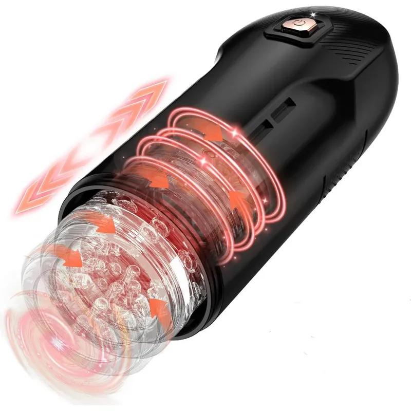 Telescopic Rotation Male Masturbator for Men Automatic Thrusting Vagina Masturbation Cup Erotic Sex Toys Adult Mastubation Tool