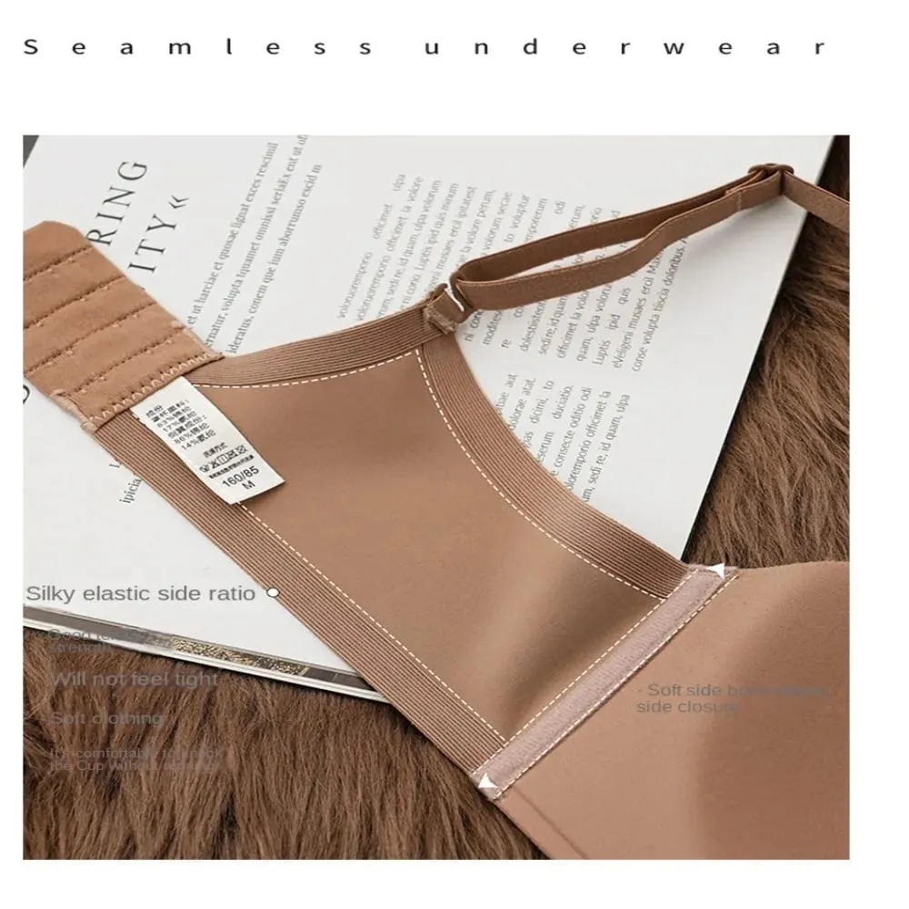 Soft Comfort Wireless Bra Breathable Fabric Elastic Material Push Up Bra Thin Cup Non-Wire Seamless Bra Lingerie Beauty — image 6