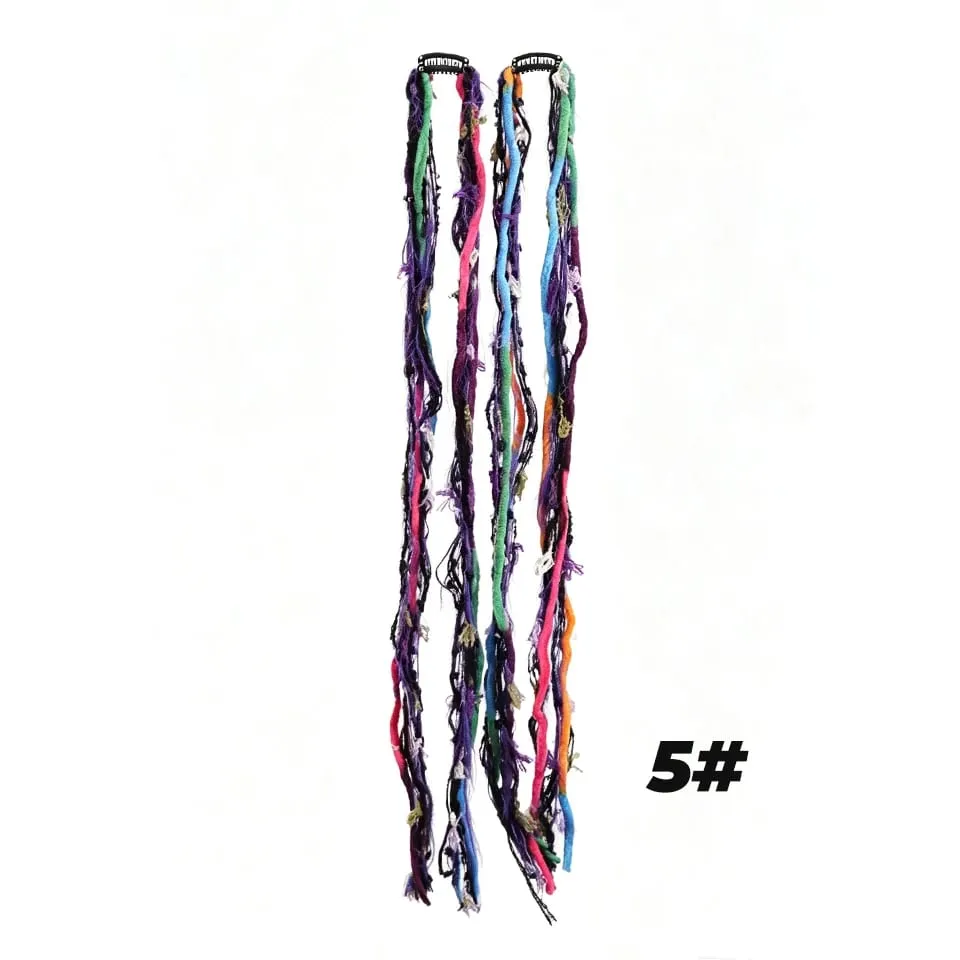 Plush Maillard Colored Long Tassel Headband Bohemian Hair Accessory Suitable for Women's Parties — image 17