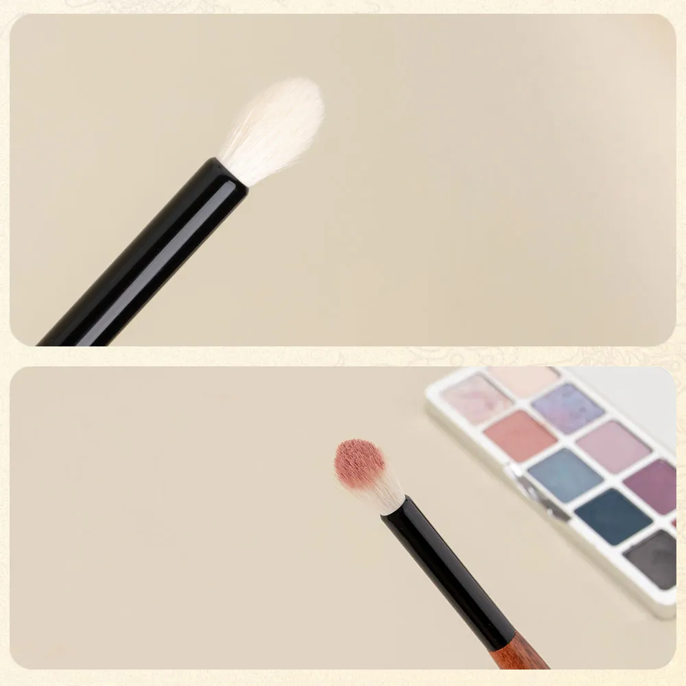 CL108 Soft Saikoho Goat Hair Tapered Eye Shadow Blending Brush African Rosewood Handle Makeup Brush Hand Crafted Makeup Brushes