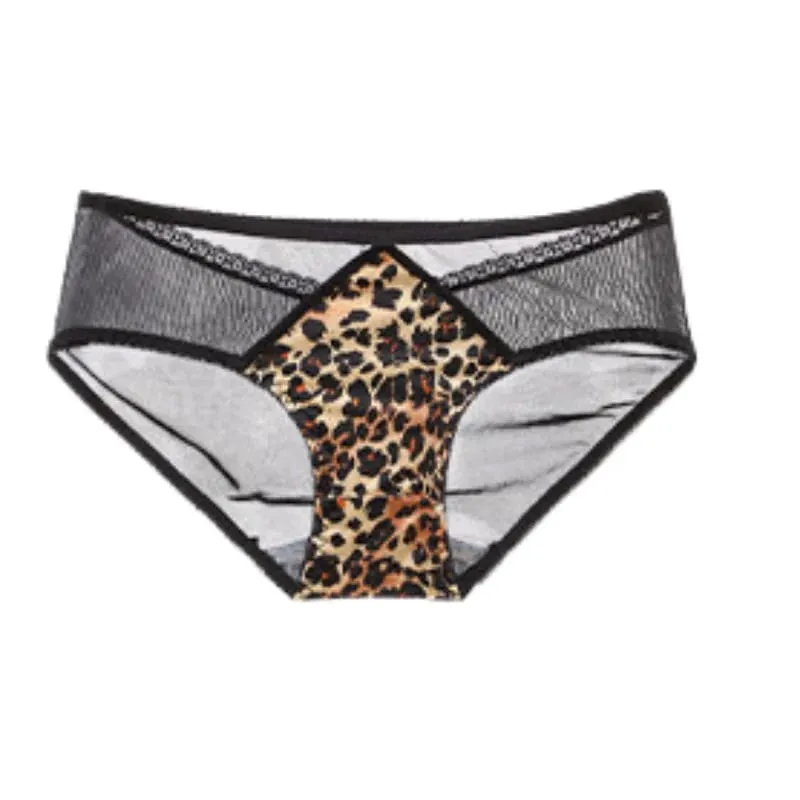 Comfortable Leopard Print Front Fastening Bra Set for Women Backless Small Chest Enhancing Hot Sale Lingerie — image 14